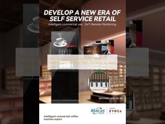 MACAS Yere dikilmiş kahve makinesi İşlek kafeler için estetik açıdan hoş Yüksek verimlilik