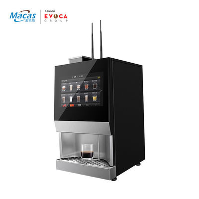 satın al Yeni öğütülmüş fasulyelerle akıllı otomatik espresso kahve makinesi çevrimiçi üretim