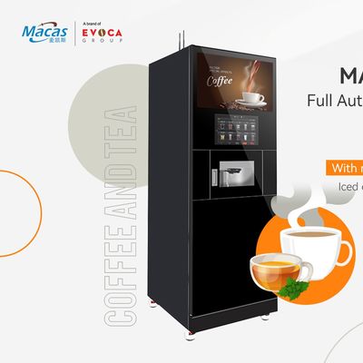 220VAC Kahve Satıcı Makinesi 300 Kupa Kahve Fasulyesi Satıcı Makinesi