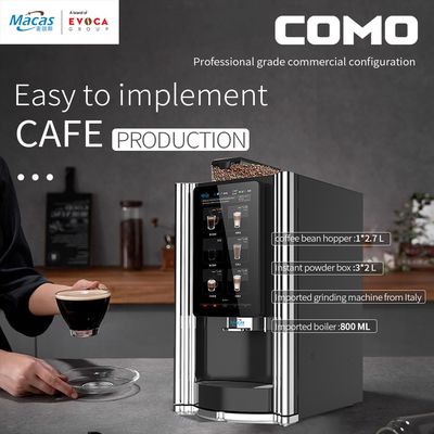 Taze fasulyelerden fincan espresso kahve satış makinesi 10 lezzetle