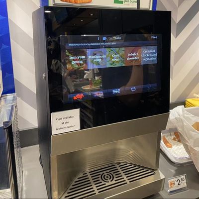 Paslanmaz çelik anlık kahve satma makinesi ayarlanabilir sıcaklık