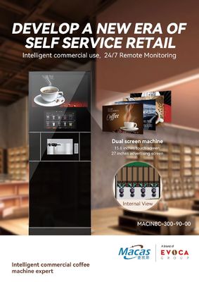 satın al Commercial Espresso Vending Machine 220VAC 2800W with 15.6 Inch Touch Screen çevrimiçi üretim