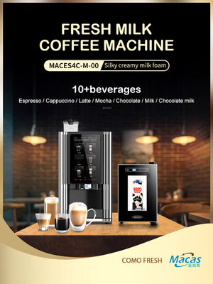 Otomatik taze sütlü kahve satma için çok fonksiyonel espresso kahve makinesi