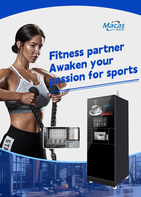 27 inçlik reklam ekranı olan spor salonları protein şeker makineleri.