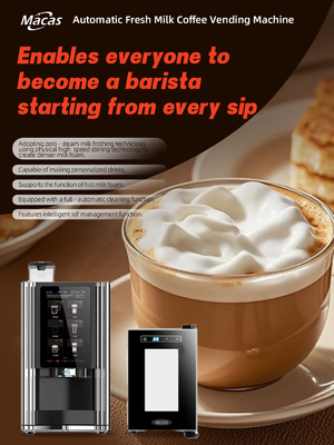 satın al Factory Commercial Bean to Cup Fresh Milk Espresso Coffee Machine suits in HoReCa çevrimiçi üretim