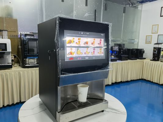 İyi bir fiyat. Paslanmaz Çelik 201 Gülümseme ile Otomatik Masaüstü Kahve Satıcı Makinesi çevrimiçi