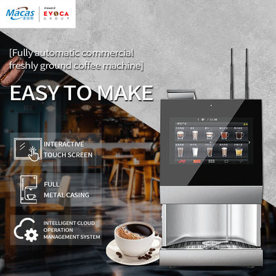Cappuccino Latte Masaüstü Kahve Satıcı Makinesi IOT Fonksiyonu ile Kapalı Döngü Kontrolü
