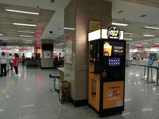 Çay kahve anlık kahve satış makinesi 2200W işletilmiş para