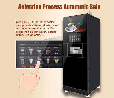 İyi bir fiyat. 220VAC Fasulye Kupa Espresso Kahve Makinesi / Dokunmatik Ekran Satıcı Makine 220KG çevrimiçi