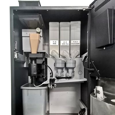 İyi bir fiyat. Metal Çelik Otomatik Cappuccino Satıcı Makinesi MDB Protokol çevrimiçi