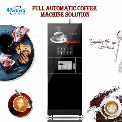 İyi bir fiyat. Intelligent Floor Standing Coffee Machine Macas Commercial Fully Automatic Freshly Ground Cabinet Coffee Machine çevrimiçi