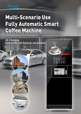 IOT ile desteklenen okul akıllı dokunmatik ekran kahve satış makinesi desteği IOT