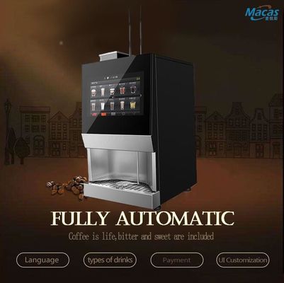 En iyi Espresso Fasulyesi Kupa Kahve Satıcı Makinesi Dokunmatik Ekranlı