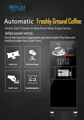 Macas Ticari Tam Otomatik Yeni Toplanmış Dolabı ile Güçlü Performans Kahve Makinesi AC230V Güç kaynağı