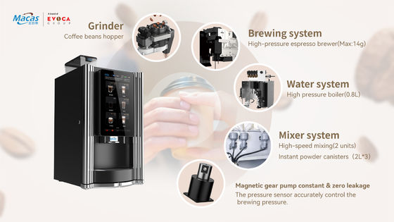 İyi bir fiyat. Bean to Cup Coffee Machine 2.7L Hopper 700x420x450mm Stainless Steel çevrimiçi